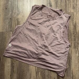 Lavender Mauve Vuori Twist Back Tank Top